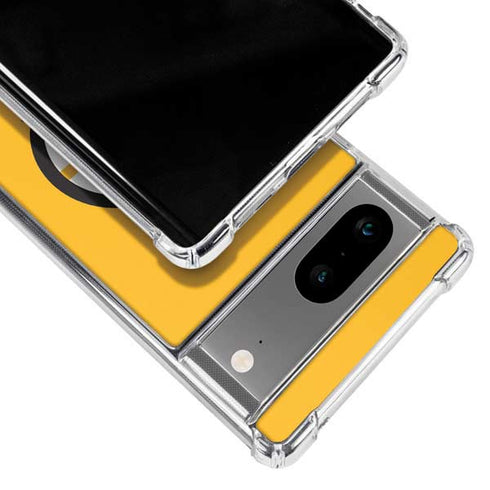 NHL Boston Bruins Solid Background Google Pixel 8 Clear Case